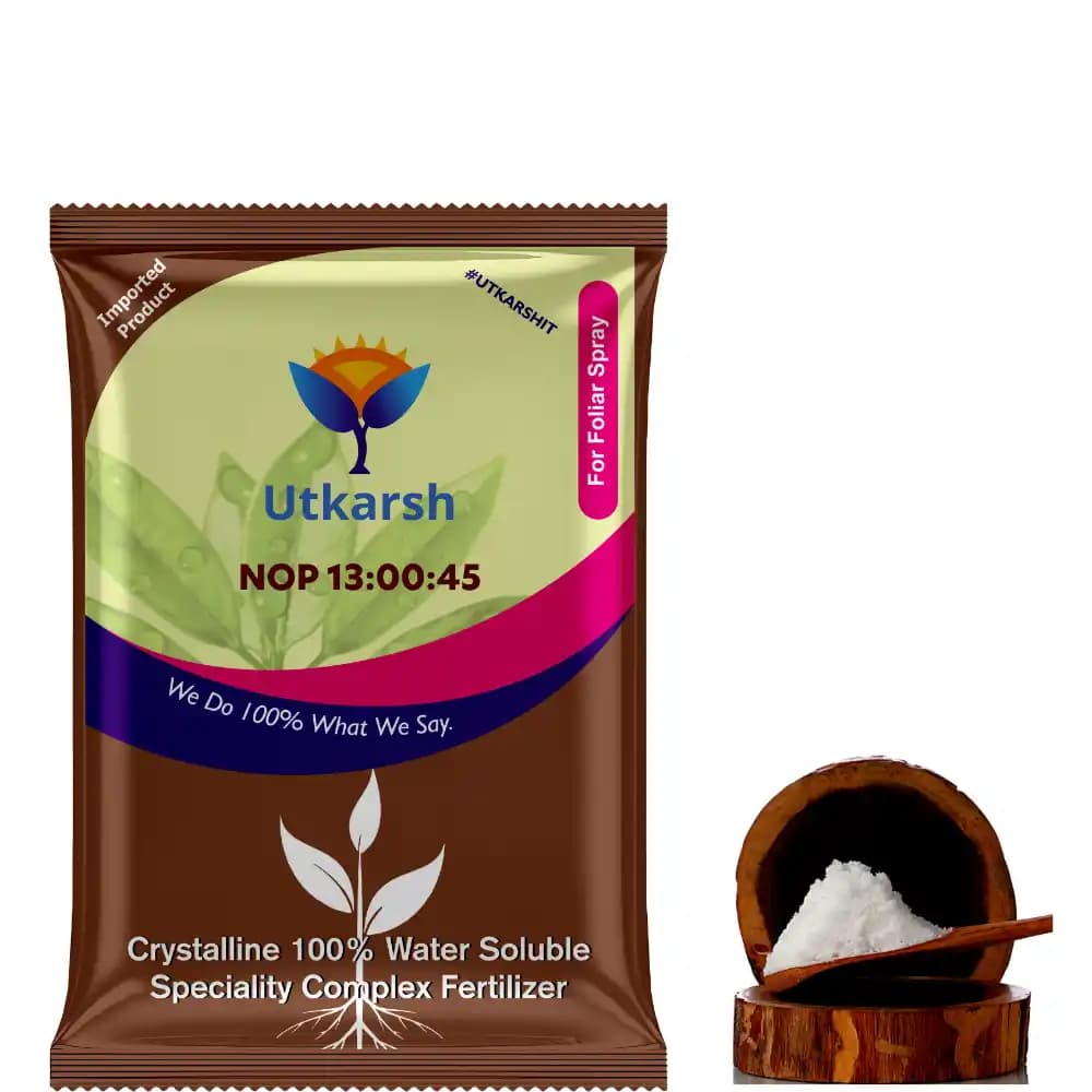 Utkarsh NOP 13:00:45 (Potassium Nitrate) KNO3 (100% Water Soluble Complex Fertilizer), Best for Drip Irrigation - Image 8