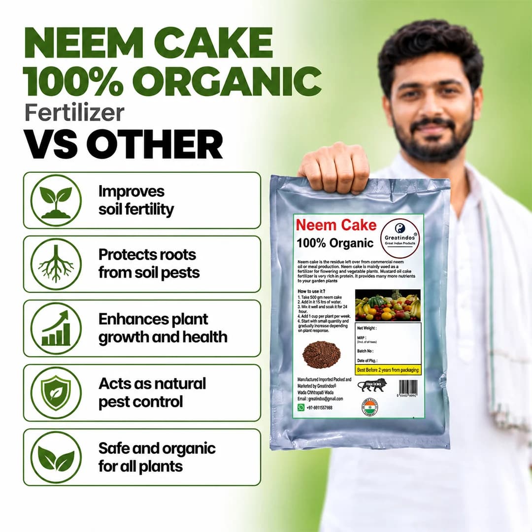 Greatindos GRADE A Premium Quality 100% Organic Neem Cake Used For Cotton And Sugarcane - Image 3