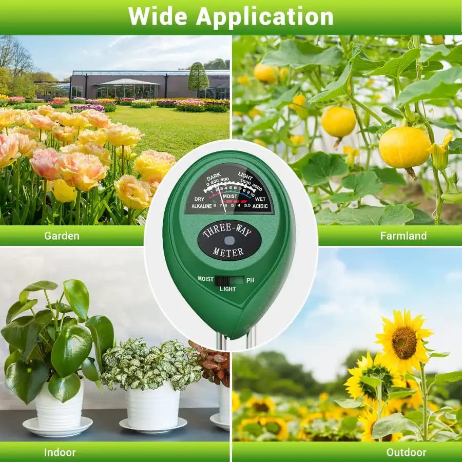 Radhe Agri 3 In 1 Soil PH Moisture Soil Test Kit, Soil Moisture Meter, Effective For Garden, Lawn Plants Indoors And Outdoors - Image 5