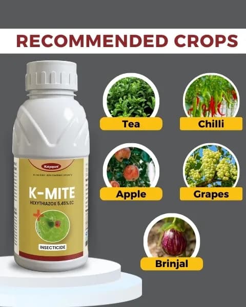 Katyayani K-Mite Hexythiazox 5.45% EC Insecticide, High Performance For Mite Control in Crops - Image 4