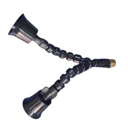 Radhe 2 Head Adjustable Nozzle With Brass Connector For Battery Sprayer, Offers Two Nozzles For Broader Coverage. 1
