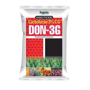HPM DON-3G (Carbofuran 3% CG) Broad Spectrum Carbamate Insecticide, Nematicide And Miticide Having Systemic Action