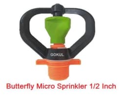 Gokul Butterfly Micro Sprinkler, Suitable For Farms, Garden, Lawns And Others 2