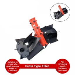 Balwaan Tiller Attachment for Brush Cutter, 28mm Cross Type Weeder in Fruits and Vegetables 1