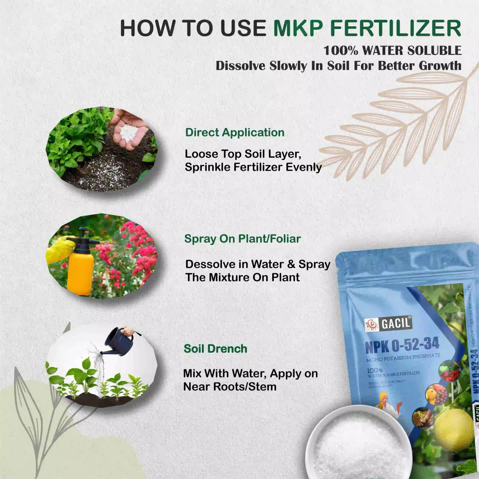 GACIL NPK 00-52-34 Mono Potassium Phosphate Fertilizer - Image 8