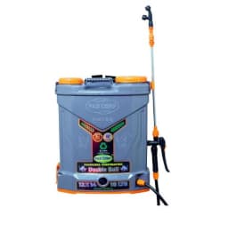 Pad Corp Lithium-Ion Double Bull 12 V X 14 Amp, Double Motor Sprayer, 18 Ltr Tank Capacity, 1.7 Ah Fast Charger, Free 9 Watt Led Bulb 2