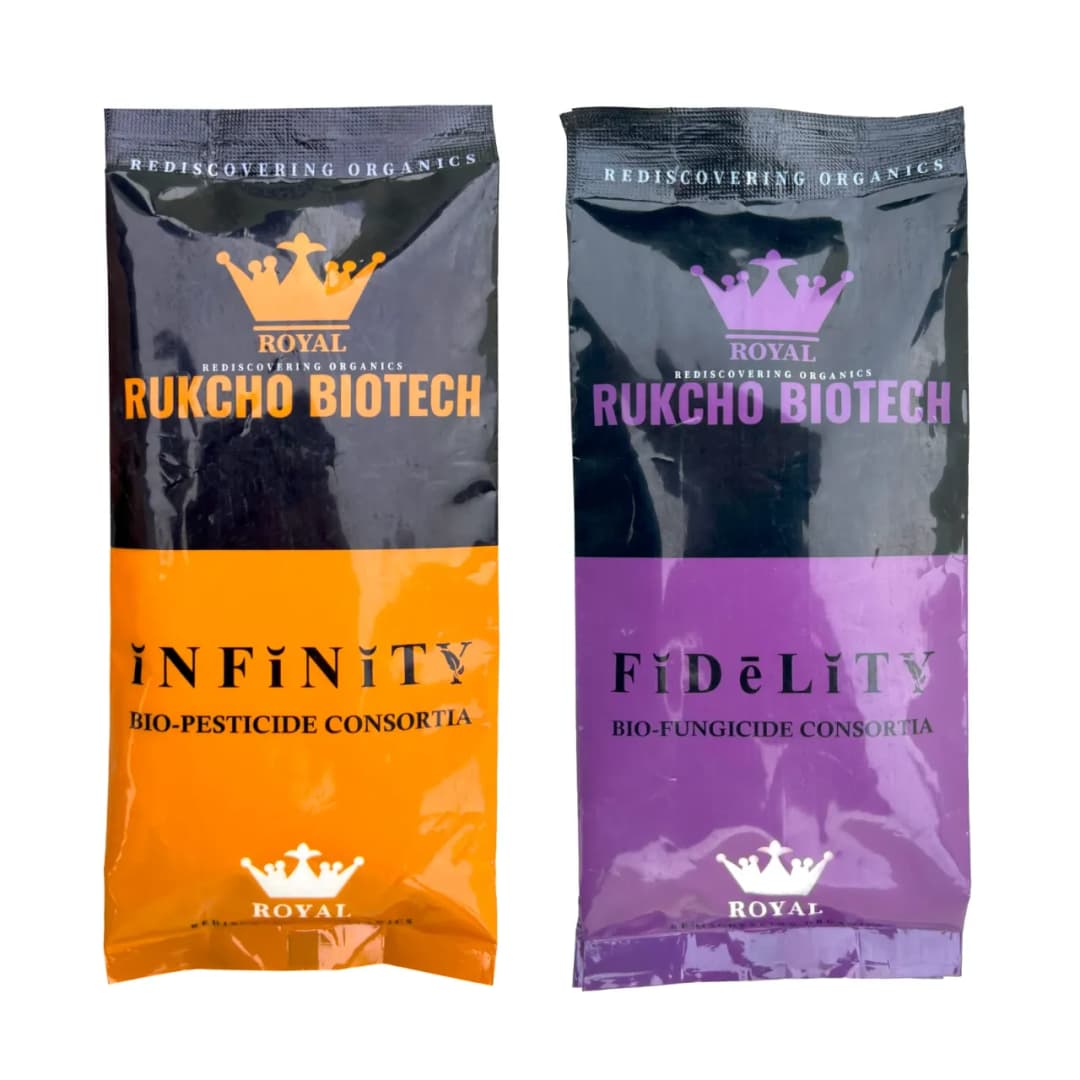Royal Rukcho Biotech 2 In 1 Combo (Infinity 250 Gm + Fidelity 250 Gm) Biological Fertilizer and Controlling All Sucking Pests and Fungal Disease