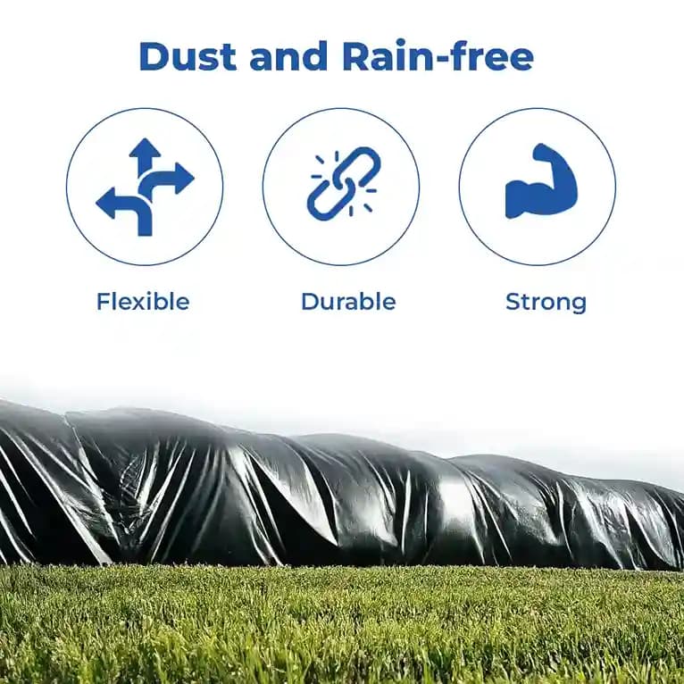 ब्लैक एचडीपीई 200 जीएसएम, अत्यधिक टिकाऊ प्लास्टिक तारपोलिन, तिरपाल, ताड़पत्री फॉर मल्टीपर्पस , मजबूत और लंबे समय तक चलने वाला उत्पाद. - Image 3