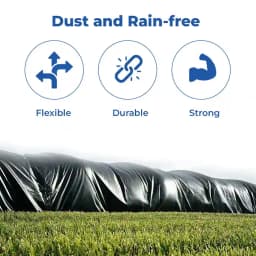 ब्लैक एचडीपीई 200 जीएसएम, अत्यधिक टिकाऊ प्लास्टिक तारपोलिन, तिरपाल, ताड़पत्री फॉर मल्टीपर्पस , मजबूत और लंबे समय तक चलने वाला उत्पाद. 3