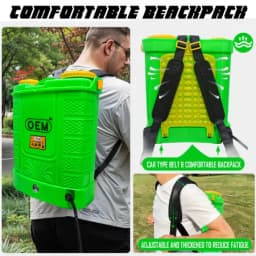 OEM Double Motor Battery Operated YUVA Series Sprayer 12V x 14A (20L Capacity), With Spray Gun & 4 Nozzles 8