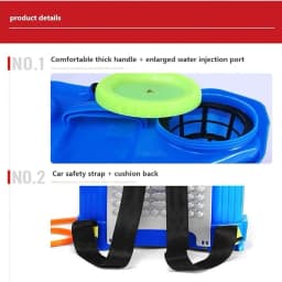 FarmEarth Super 2 In 1 Agriculture Hand and Battery Operated Knapsack Garden Sprayer, 16L Capacity, 12V x 8A Battery, Blue Color 3