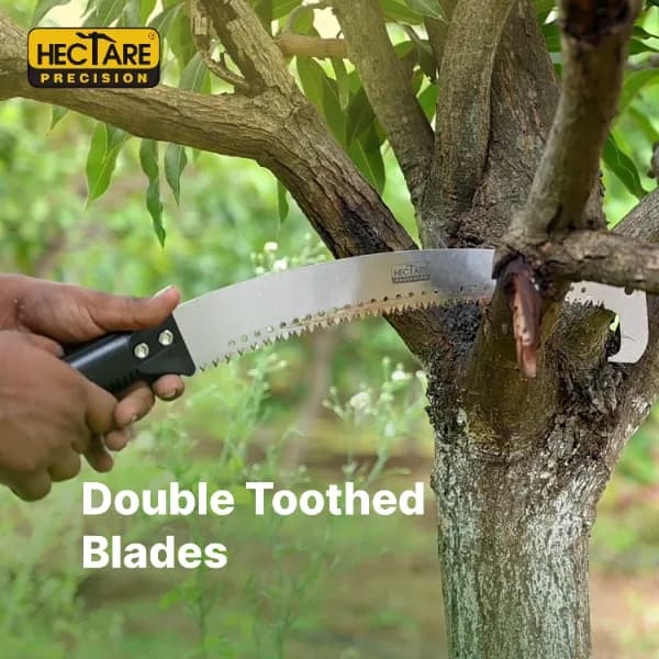 Hectare Precision Q\'neck Pruning Saw, 15 Inch Blade Double Serrated Saw For Branch Pruning, Provides Precise, Clean Cuts With Minimal Effort - Image 5