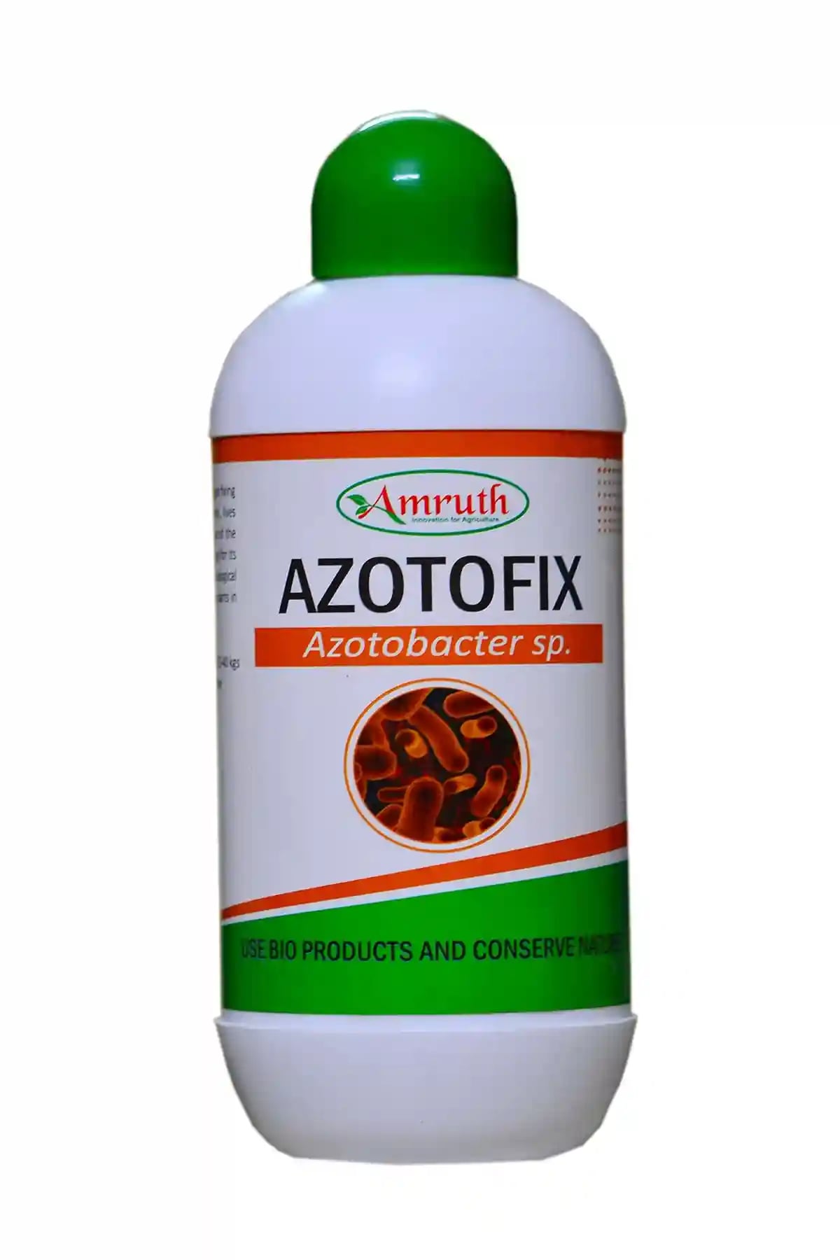 అమృత్ ఆర్గానిక్స్ AZOTOFIX (అజోటోబాక్టర్ sp.) నత్రజని స్థిరీకరణ బ్యాక్టీరియా, నేల ఆరోగ్యం మెరుగుపరచడానికి మరియు పంట దిగుబడి పెంచడానికి సహాయపడుతుంది.