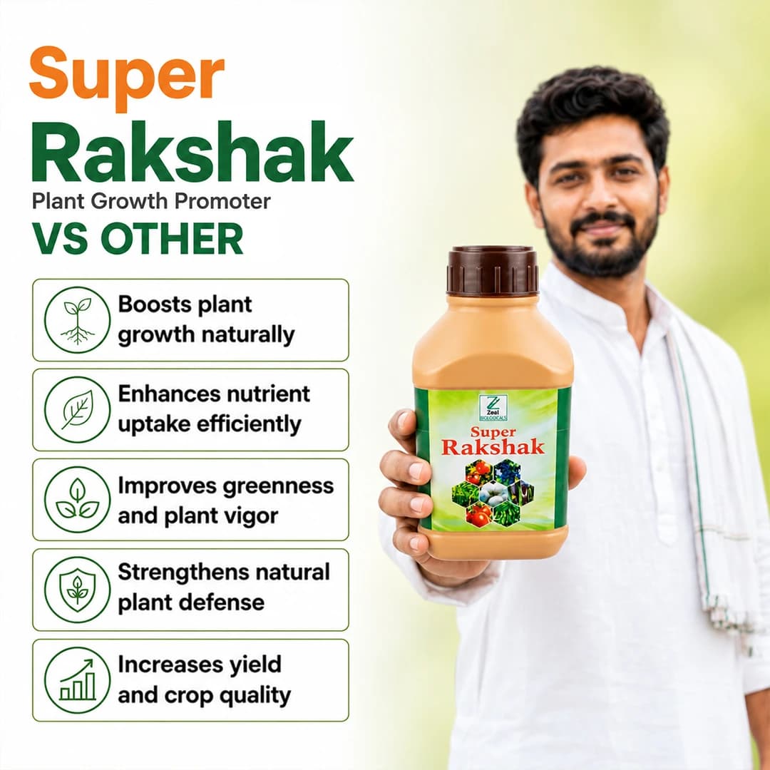 ஜீல் பயோலாஜிக்கல் ரக்ஷக் பயிர் பாதுகாப்பு லார்விசைடு, தாவர நோய் எதிர்ப்பை அதிகரிக்கும் & தண்டு அழுகல், வேர் அழுகல் போன்ற நோய்களைத் தடுக்கும் - Image 2