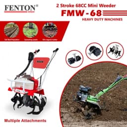 Fenton Krishi FMW-68 Mini Power Weeder, 2 Stroke, 68 CC, 3HP, For Cultivation And Rotary 3