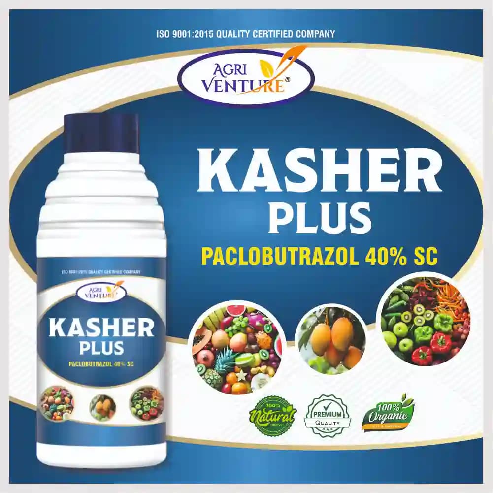 Agriventure KASHER PLUS Paclobutrazol 40% SC Plant Growth Regulator, Suitable For Fuits And Vegetables - Image 4