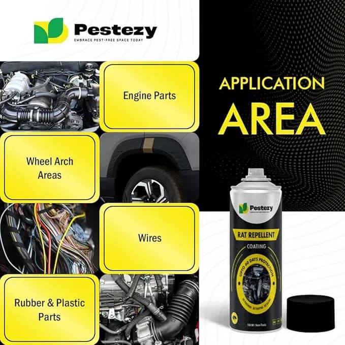 Pestezy Rat Repellent Spray Ayunix, Anti-Rodent Repellent Spray For Car, Bikes Engines, Etc. - Image 5