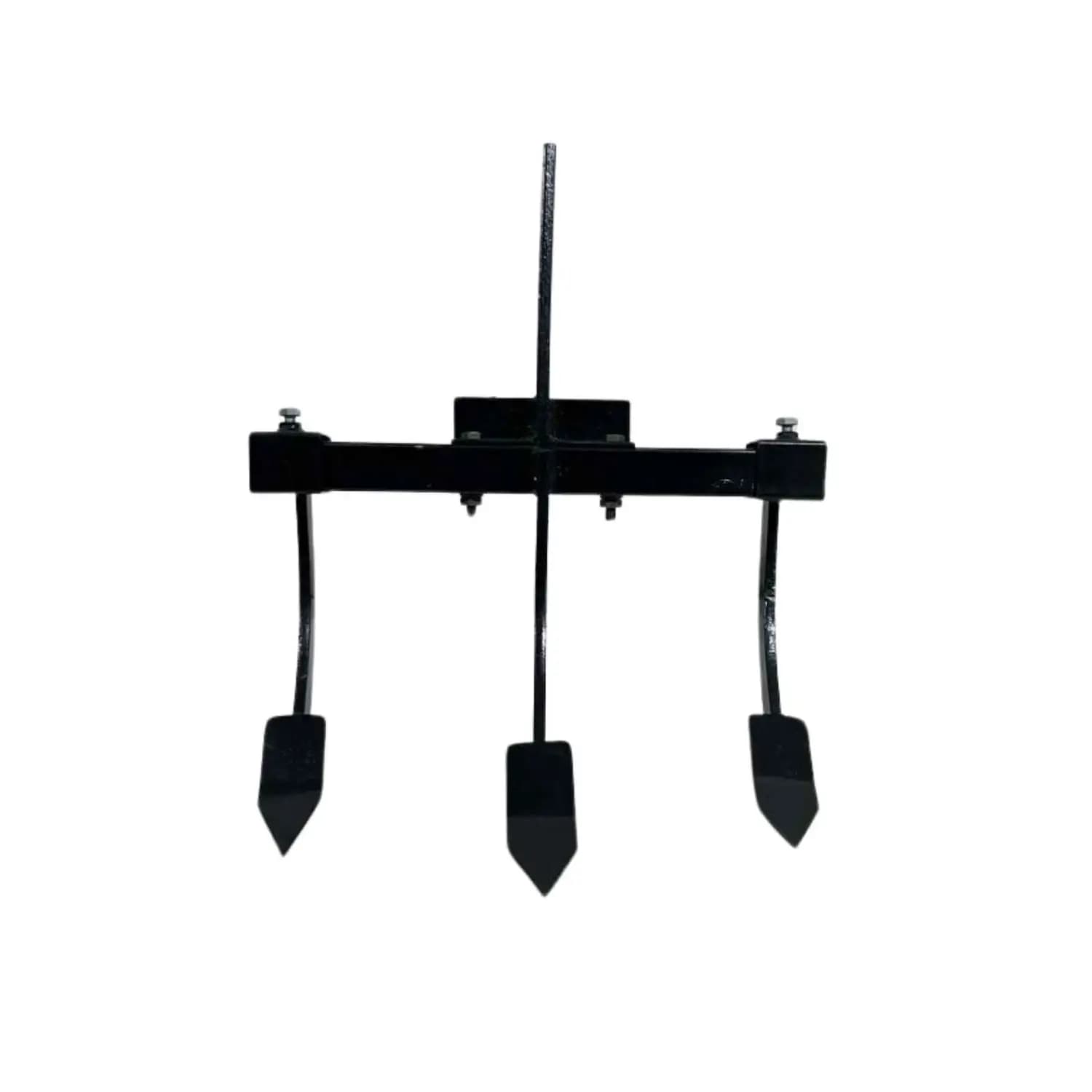 Farmq FQ-TA-ATC 3 Tyne Cultivator Tiller Attachment, Heavy-Duty MS, Suitable For Power Tillers - Image 1