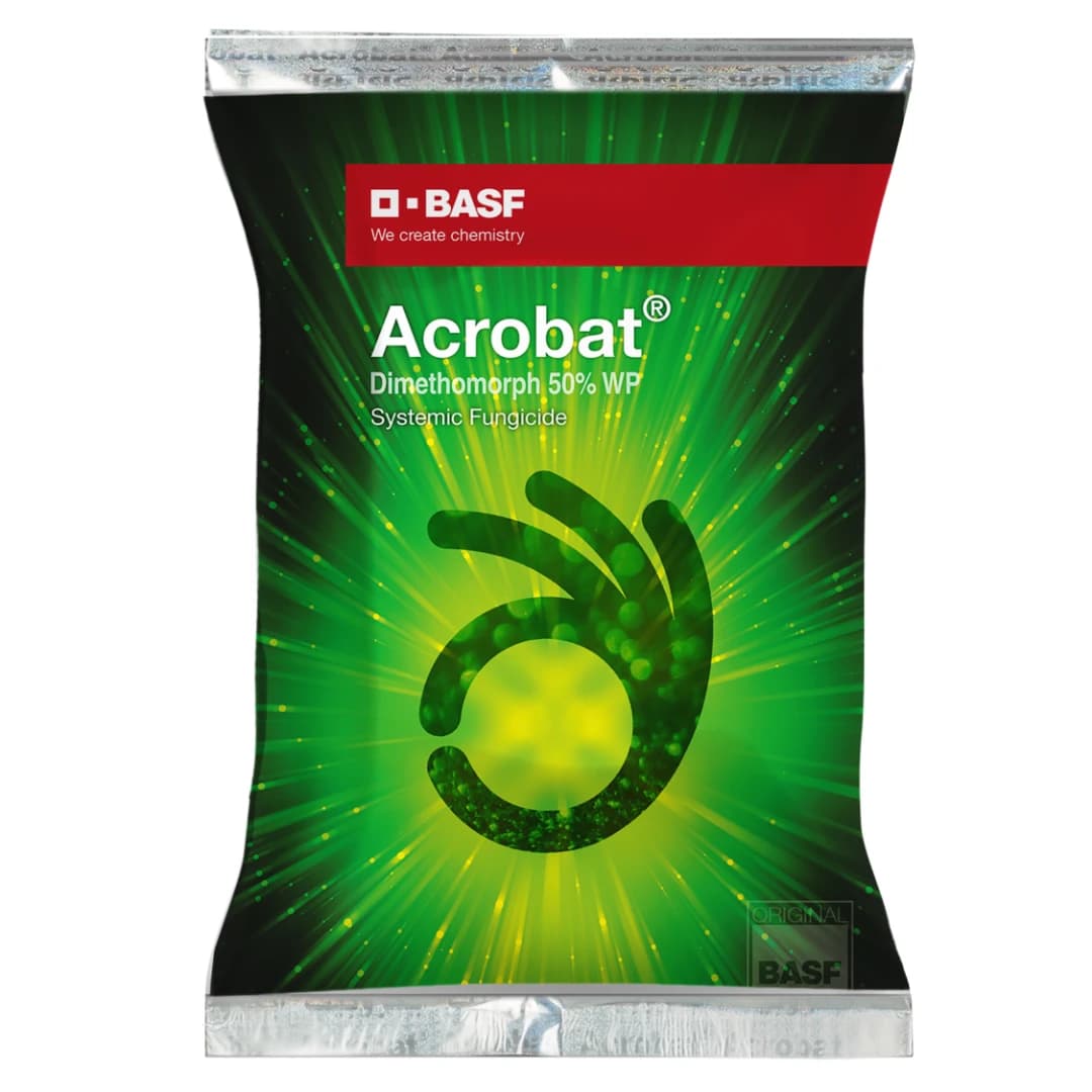 BASF Acrobat Dimethomorph 50% WP Fungicide, Effective Control Late Blight Disease In Crops - Image 1