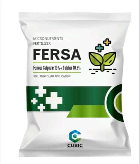 Cubic Fersa, Ferrous Sulphate 19% + Sulphur 10.5%, Soil and Foliar Application
