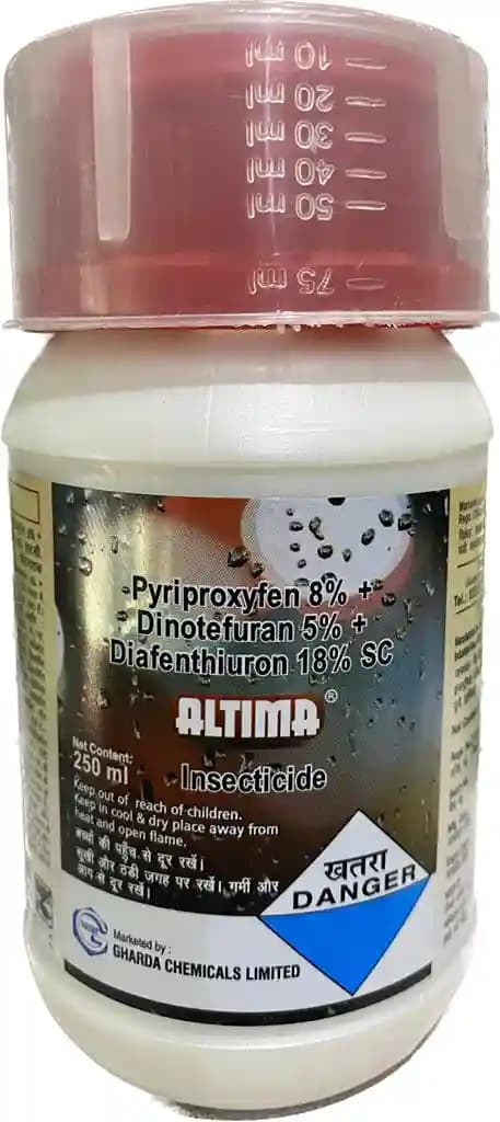 Gharda Altima Pyriproxyfen 8% + Dinotefuran 5% + Diafenthiuron 18% SC Insecticide