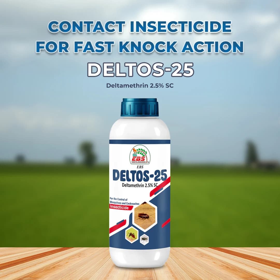 EBS DELTOS-25 Deltamethrin 2.5% SC Insecticide, For Control Of Mosquitoes and Cockroaches - Image 2