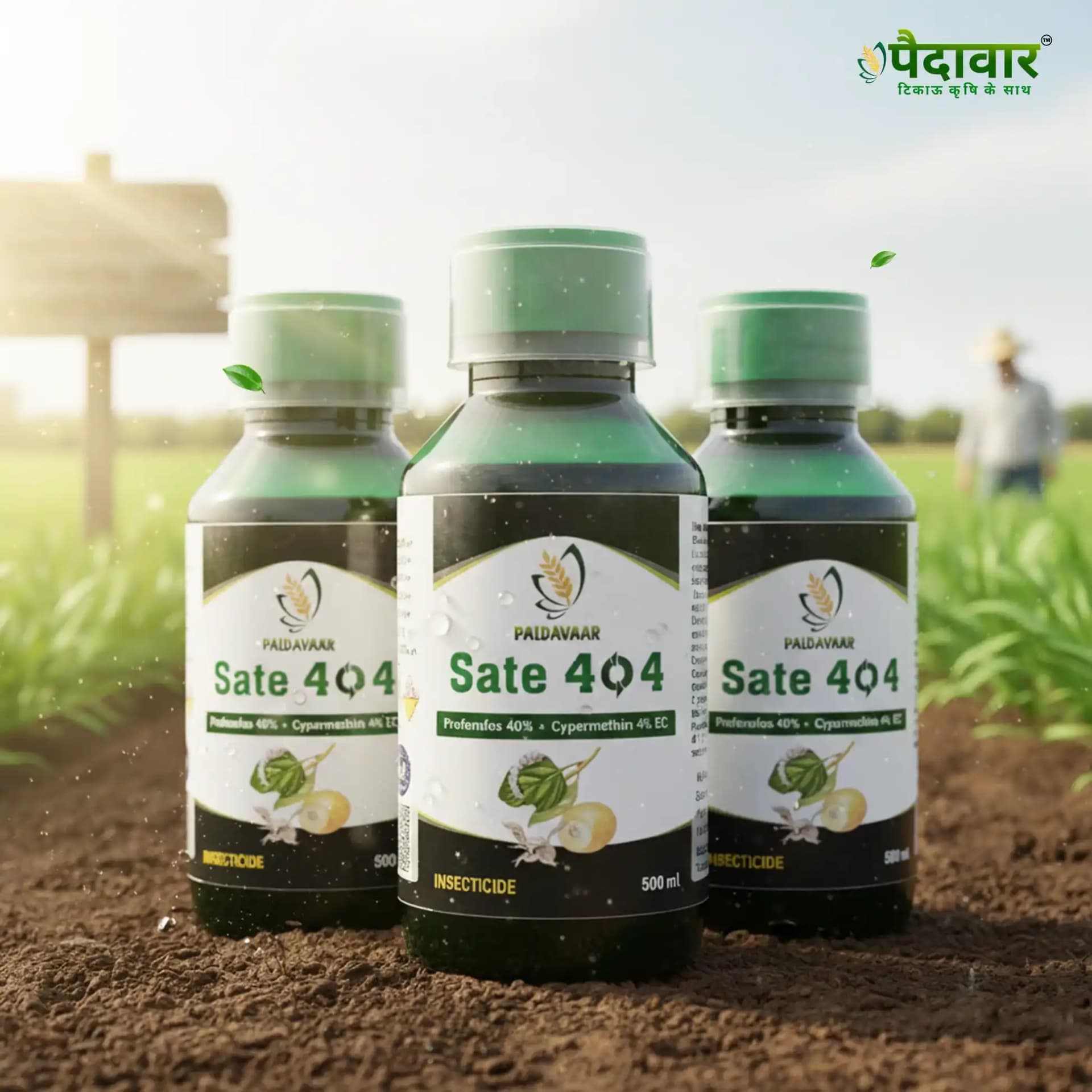 Paidarvaar Sate 404 Profenophos 40% + Cypermethrin 4% EC Insecticide For Crop Protection - Image 9