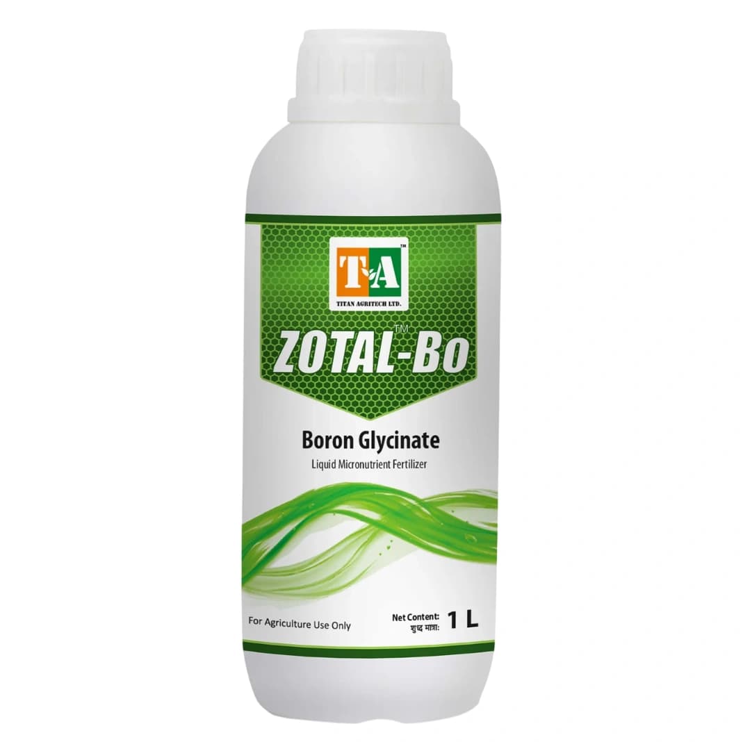 Titan Agritech Zotal-Bo Boron Glycinate Liquid Micronutrient Fertilizer, Enhanced For Crop Growth - Image 1