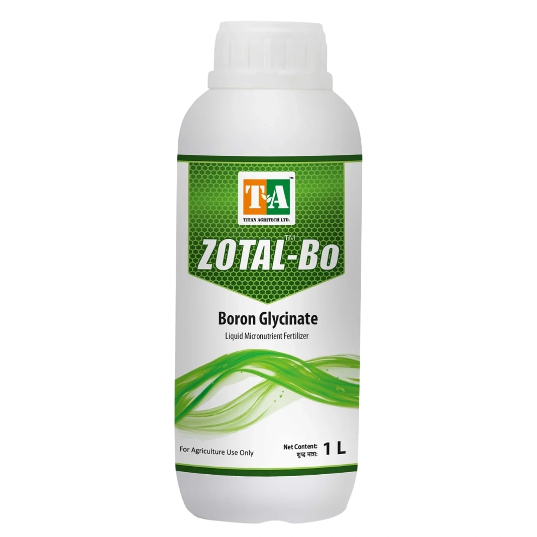 Titan Agritech Zotal-Bo Boron Glycinate Liquid Micronutrient Fertilizer, Enhanced For Crop Growth