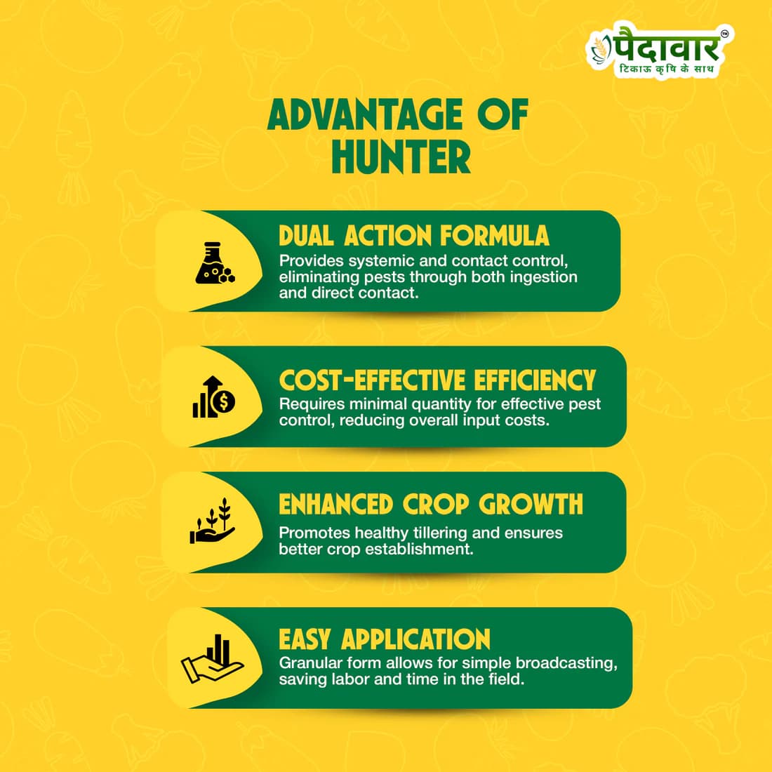 Paidavaar Hunter Fipronil 0.3% GR Granular Insecticide for Soil Pest Control - Image 5