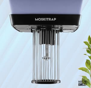 GM 937 Outdoor Solar Powered Mosquito Zapper Trap, Covers Up to 400 Sq. Ft. - Image 2