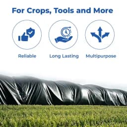 Black HDPE 175 GSM Heavy Duty Plastic Tarpaulin, Tirpal, Tadpatri for Multipurpose, Strong and Long Lasting Product 3