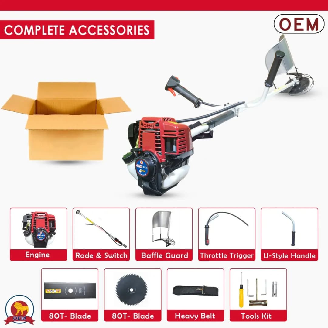 OEM Professional 4 Stroke Brush Cutter With Honda GX35 Type Engine, Side Pack Model - Image 6
