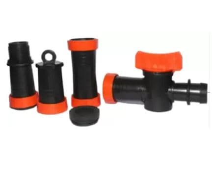 Irrigation Pipe Fittings (Adapter, Jointer, Endcape, Valve) 5 Pcs Each, Best Quality Accessories. 40 MM Rain Pipe Accessories. - Image 1