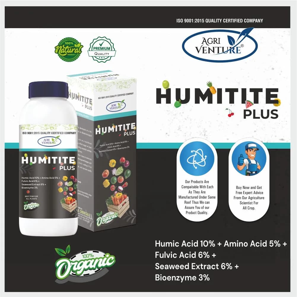 Agriventure Humitite Plus (Humic Acid 10%, Amino Acid 5%, Fulvic Acid 6%, Seaweed Extract 6%, Bioenzyme 3%) Best PGR For All Plants - Image 7