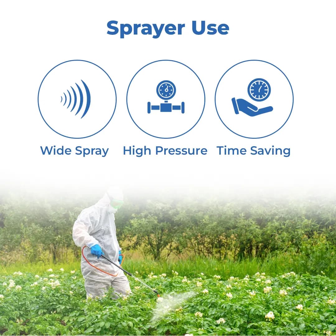 Pad Corp HTP Black 30 Premium Quality Tractor Mounted Sprayer, Best For Agriculture Use (Brass), Operated with 3-HP Motor or 5 HP Petrol Engine - Image 3