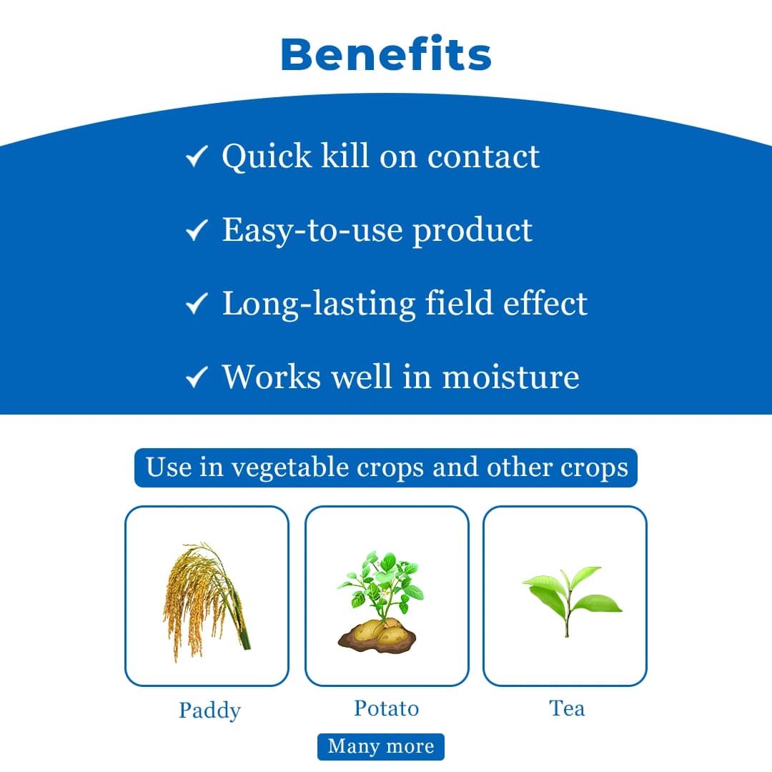 PI Industries Snailkill Metaldehyde 2.5% Pellet, Insecticide, For Crops Like Potato, Sweet Potato, Carrot, Citrus Plants, Grapevine, Tea Plantations - Image 4