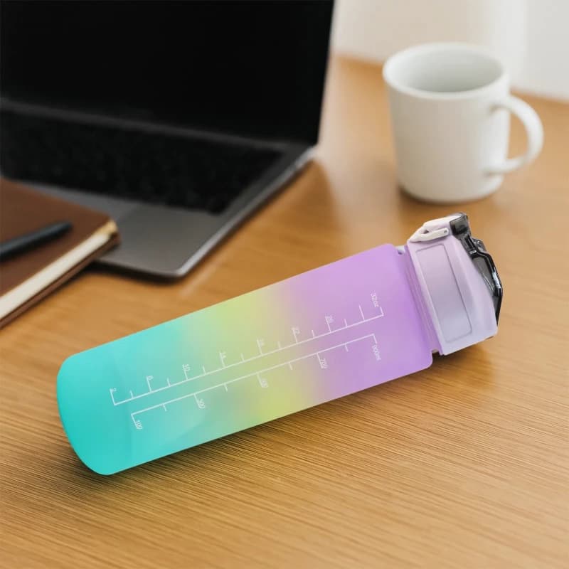 Water Bottle With Straw, BPA Free, Leakproof Gym Bottle - 900ml - Image 3