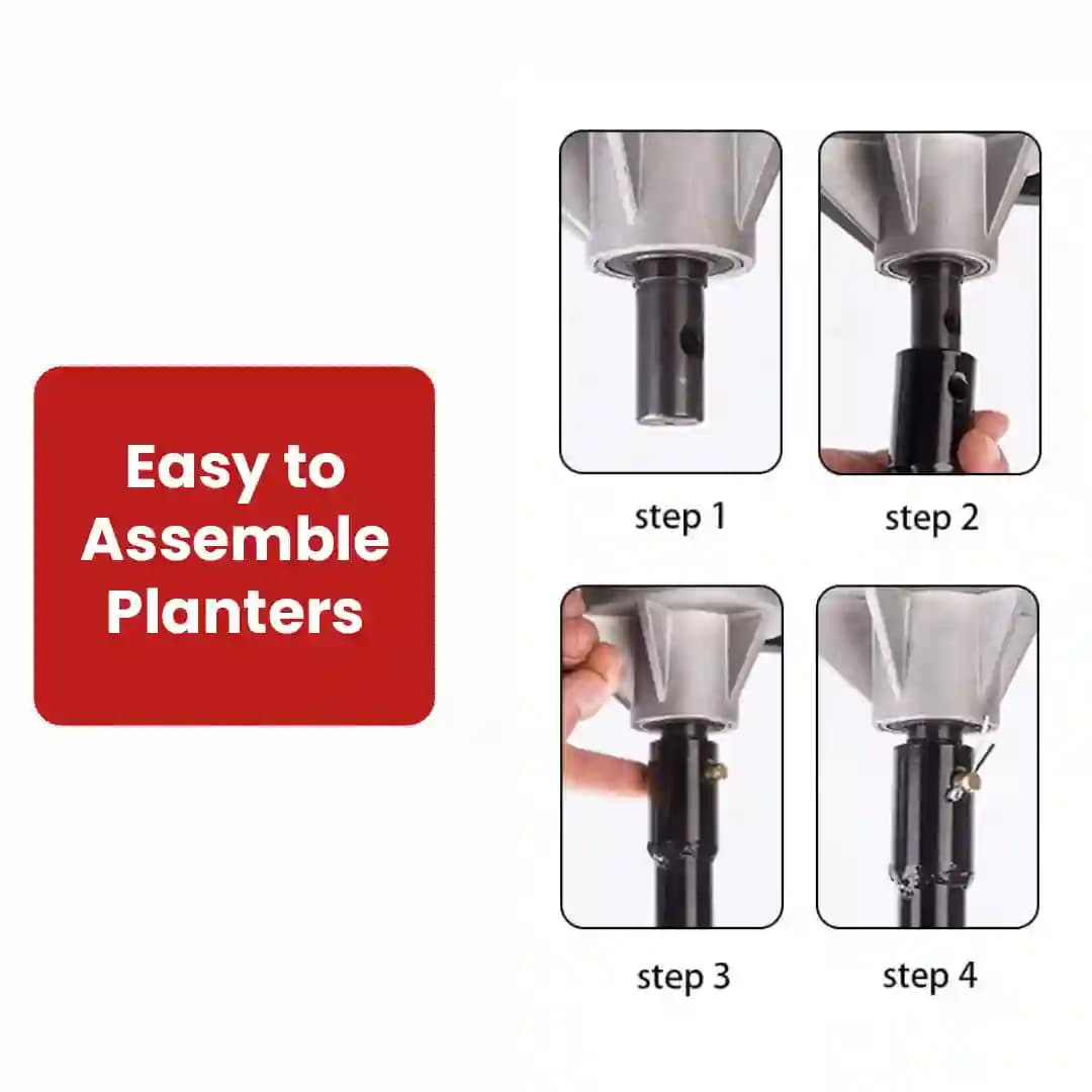 Balwaan PT-8 Single Spiral Earth Auger Planter, 8 Inch Width, Heavy Duty, Durable And Rust Resistant - Image 5