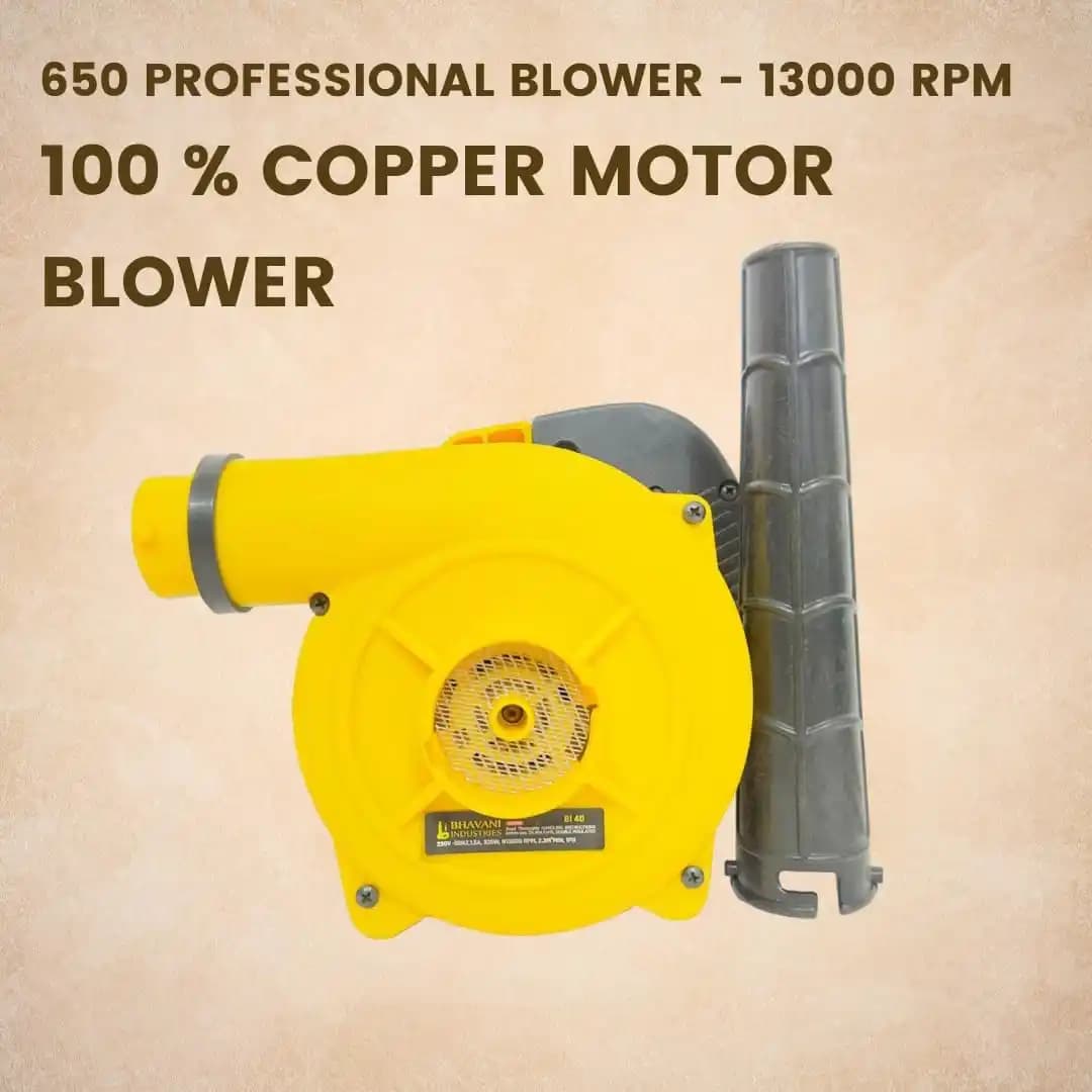 Radhe BI40 Professional Blower 13000 RPM, 650W, Air Flow of 2.3 m3-min Efficiently Removes Dust, Corded Electric - 1 Year Warranty - Image 5