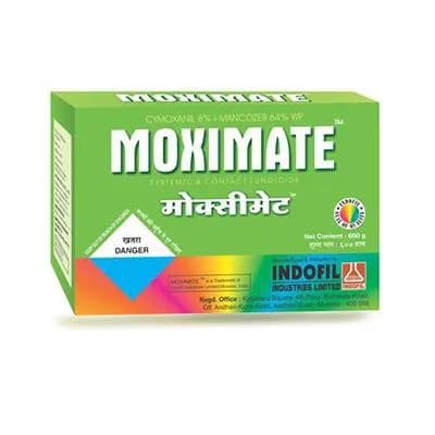 Indofil Moximate Cymoxanil 8% + Mancozeb 64% WP Fungicide, Contact and Systemic - Image 1