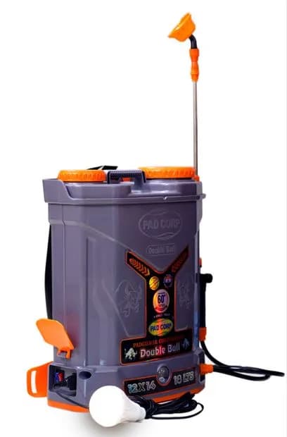 Pad Corp Lithium-Ion Double Bull 12 V X 14 Amp, Double Motor Sprayer, 18 Ltr Tank Capacity, 1.7 Ah Fast Charger, Free 9 Watt Led Bulb - Image 3