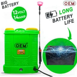 OEM Double Motor Battery Operated YUVA Series Sprayer 12V x 14A (20L Capacity), With Spray Gun & 4 Nozzles 6