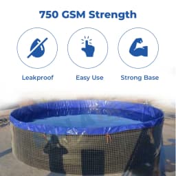 Z N Global Nation 750 GSM Round PVC Coated Tarpaulin For Biofloc Fish Tank For Aqua Farming 3