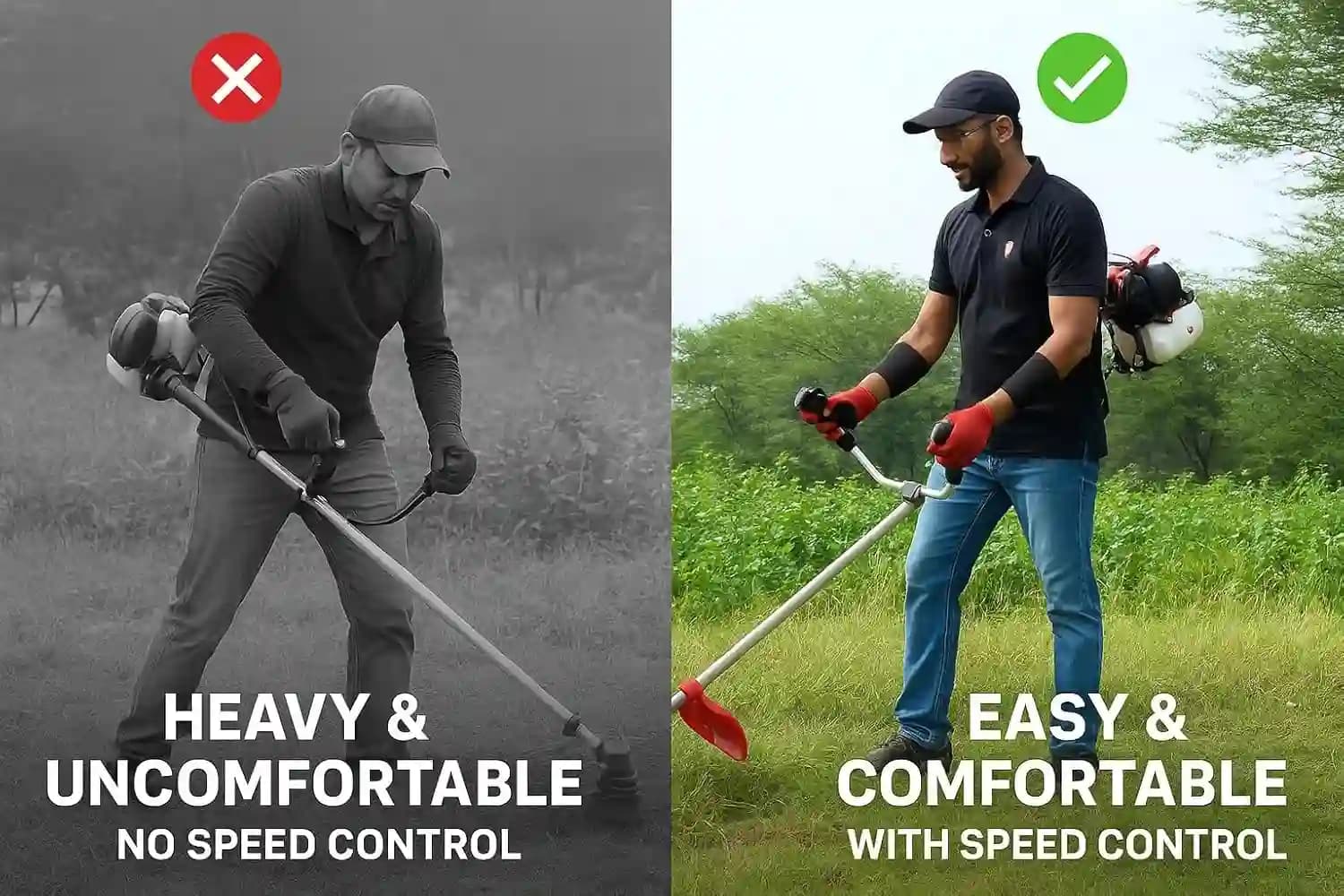 Fenton Krishi FTK-SP-50P 3IT Brush Cutter With 80T , 3T, Tap n Go Grass Trimmer, 50CC Pro, SP 4 Stroke Petrol Engine - Image 8