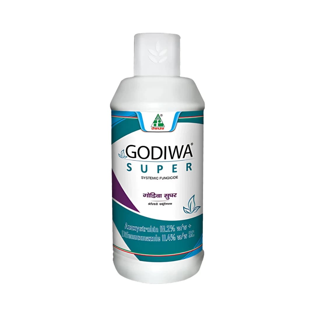 Dhanuka Godiwa Super Azoxystrobin 18.2% + Difenoconazole 11.4% SC Fungicide, Systemic Broad-Spectrum