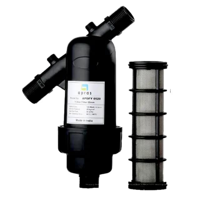Apras Y Type Screen Filter for Drip Irrigation Water RO Home or Apartment (25mm) Flow rate 5000Ltr Hr. - Image 4