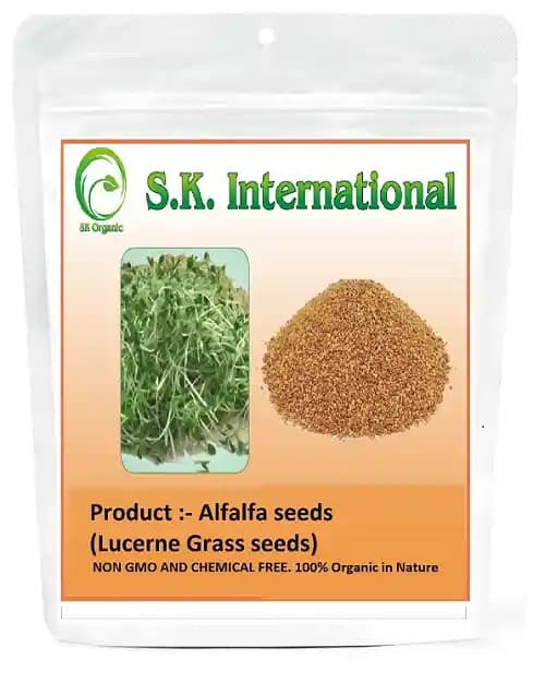 SK ORGANIC Combo Pack (Clover Seeds 500 Gm + Alfalfa Seeds 500 Gm) for Sprouting and Cultivation microgreens - Image 2