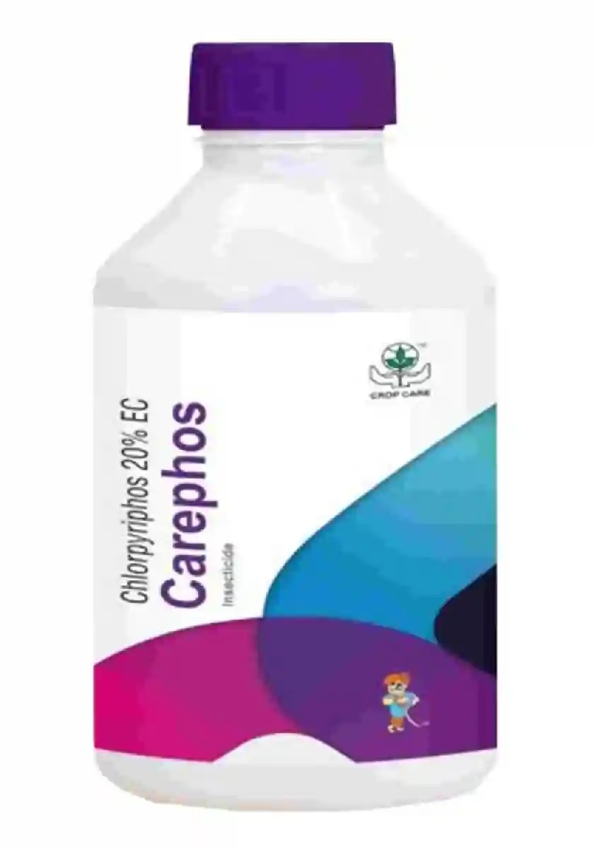 Crop Care Carephos Chlorpyriphos 20% EC Insecticide, Non-Systemic Broad Spectrum Organophosphorus Insecticide