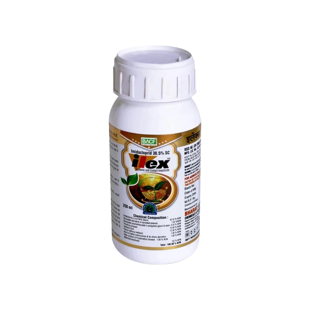 BACF ILEX Imidacloprid 30.5% SC Insecticide, Contact And Stomach Action, Best For Sucking Pest